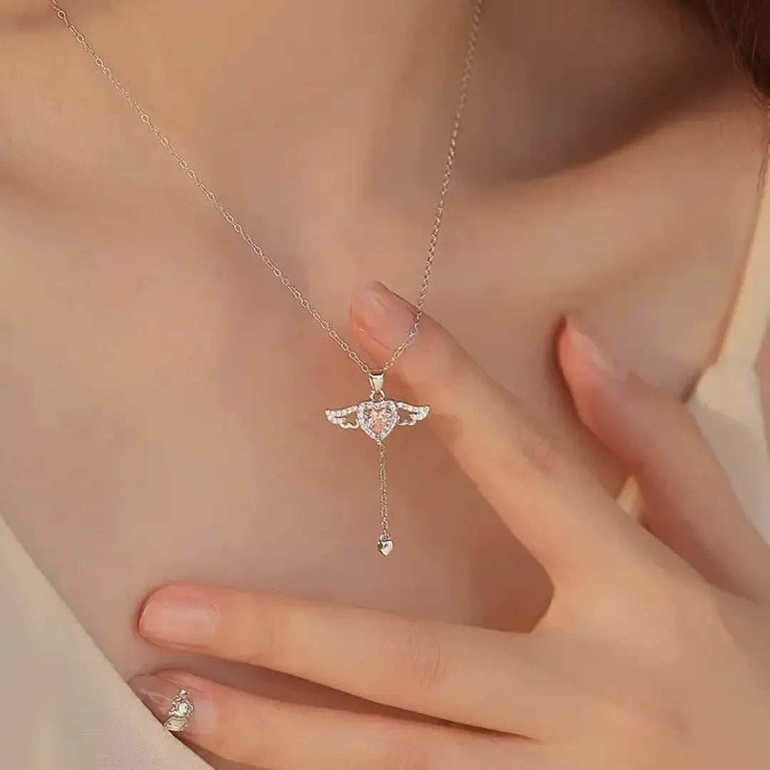 To My Granddaughter - Angel Necklace