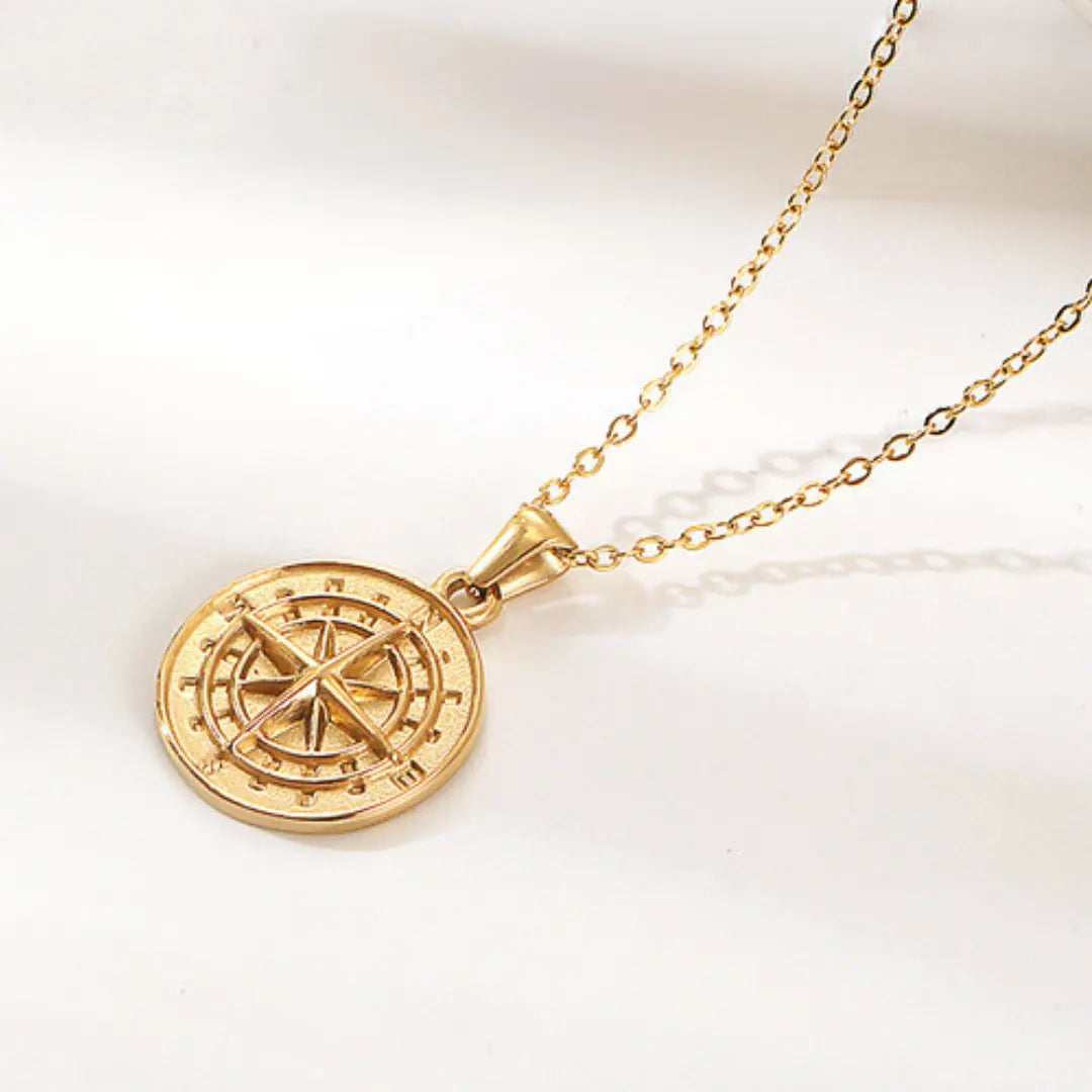 To My Grandson - Compass Necklace