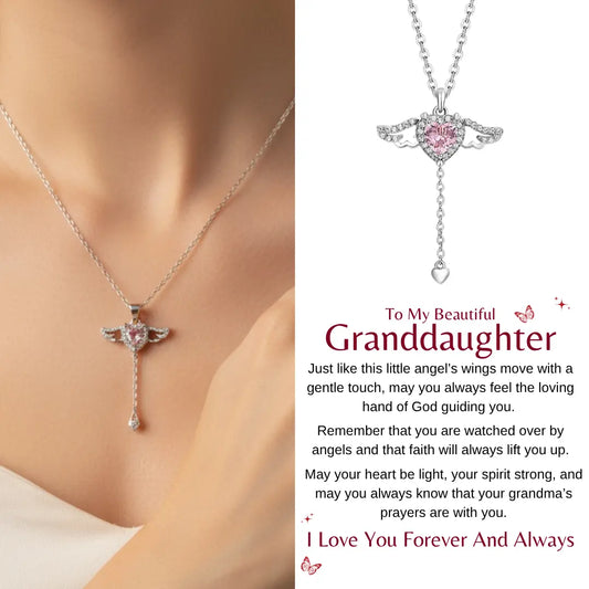 To My Granddaughter - Angel Necklace